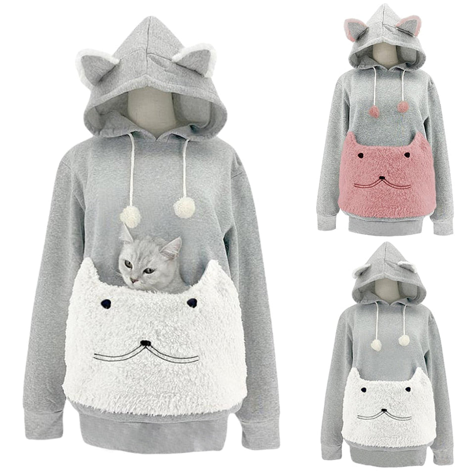 Kangaroo Hoodie with Plush Lining