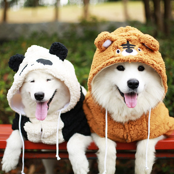Roupa Pet Tigre e Panda - Pet Croc