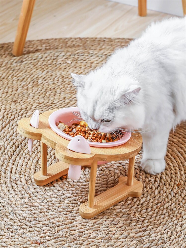Ceramic Bowl with Kitten Design