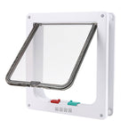 Flip-up door with safety lock.