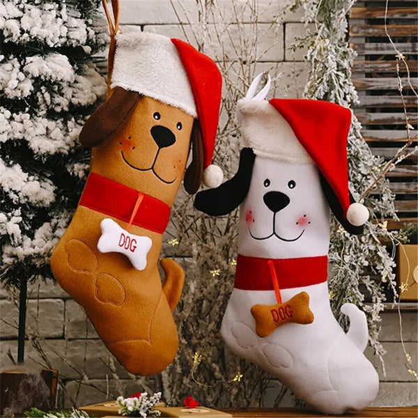 Meias Natalinas Decorativas Dog & Cat para Cachorro e Gato - Pet Croc