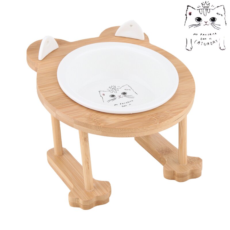 Ceramic Bowl with Kitten Design