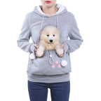 Kangaroo Hoodie with Paw Prints