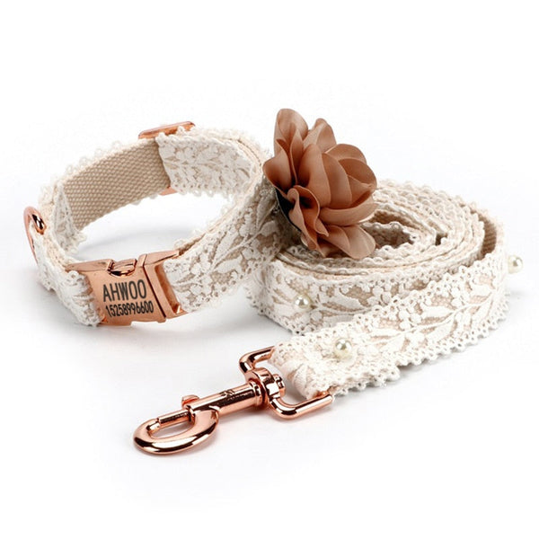 Coleira Pet Lace Personalizável - Pet Croc