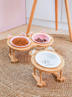 Ceramic Bowl with Kitten Design