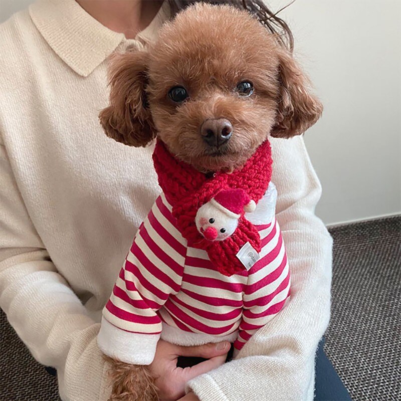 Sweatshirt with Santa Claus scarf 