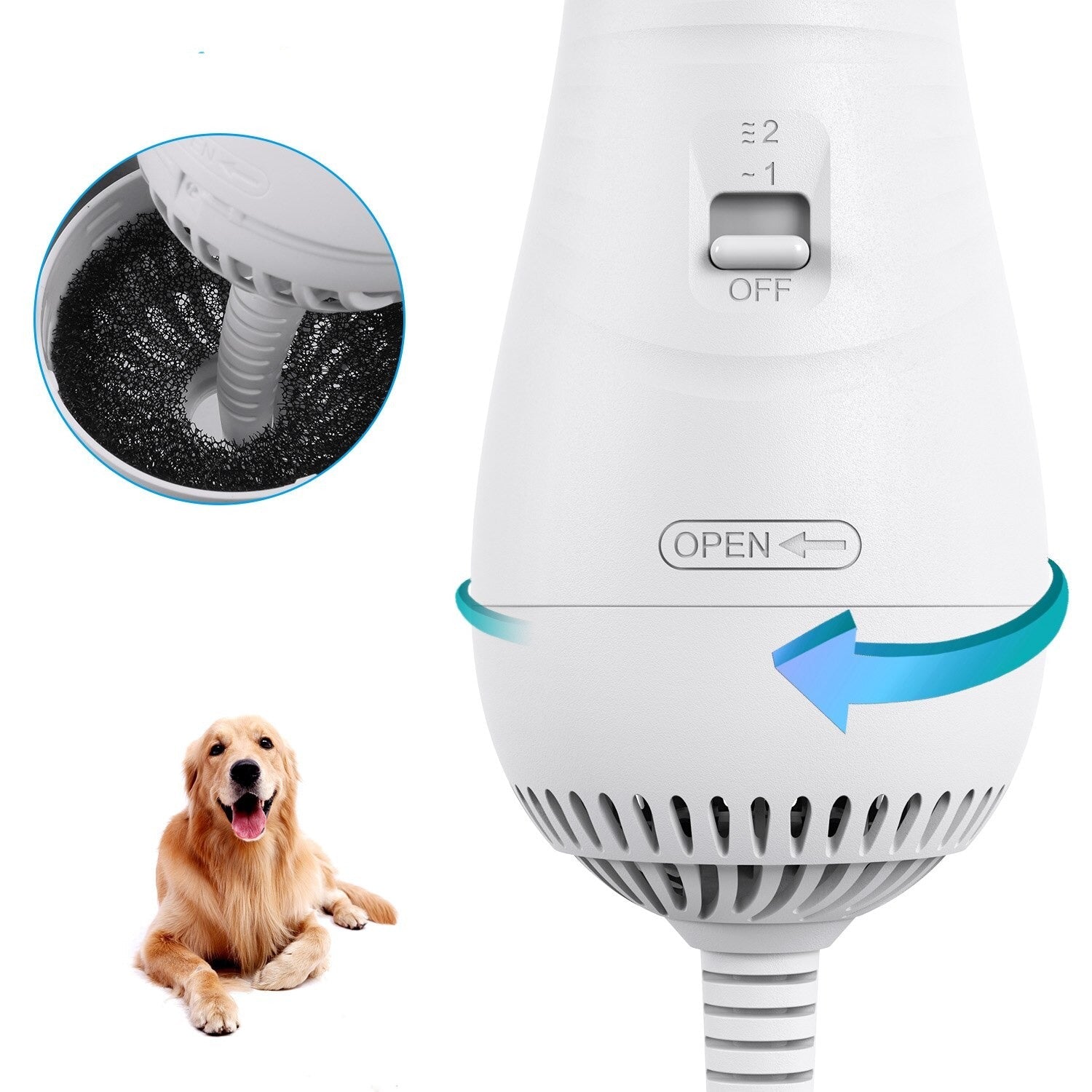 2-in-1 Pet Blower Dryer
