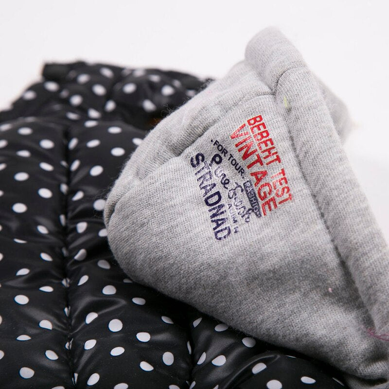 Pet Hooded Vest with Polka Dots