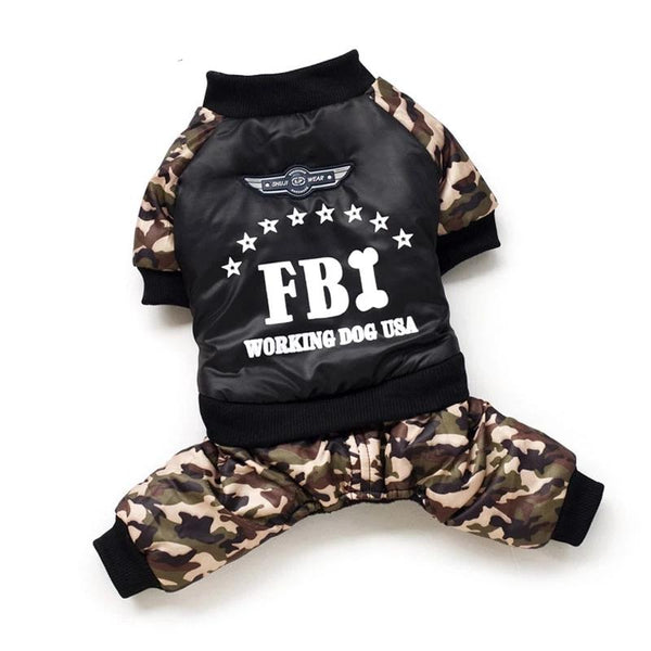 Macacão Camuflagem FBI - Pet Croc