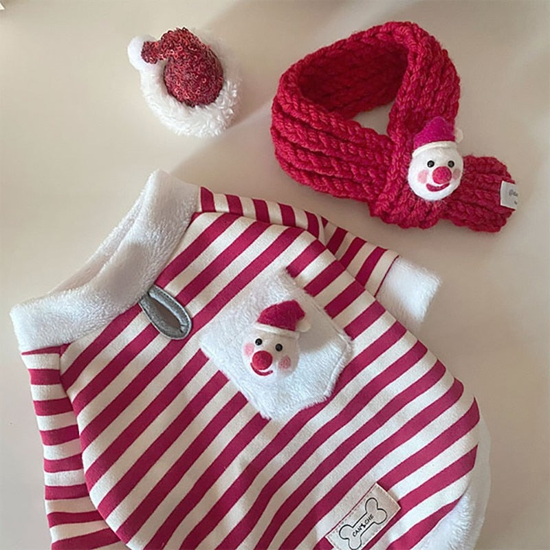 Moletom com Cachecol Papai Noel