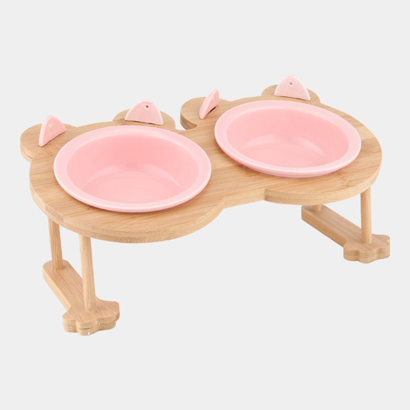 Ceramic Bowl with Kitten Design