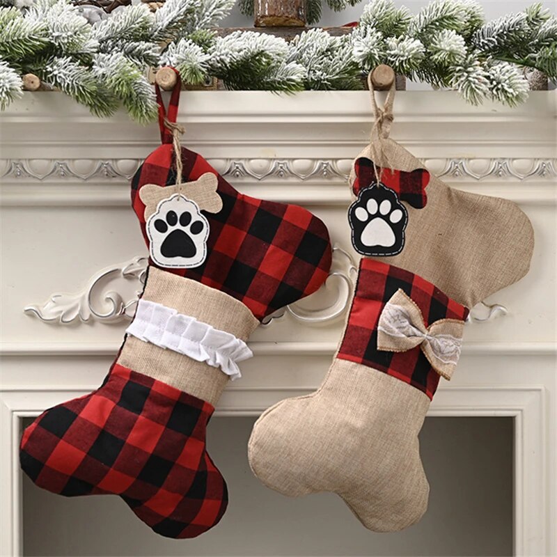 Decorative Christmas Stockings for Dogs &amp; Cats 
