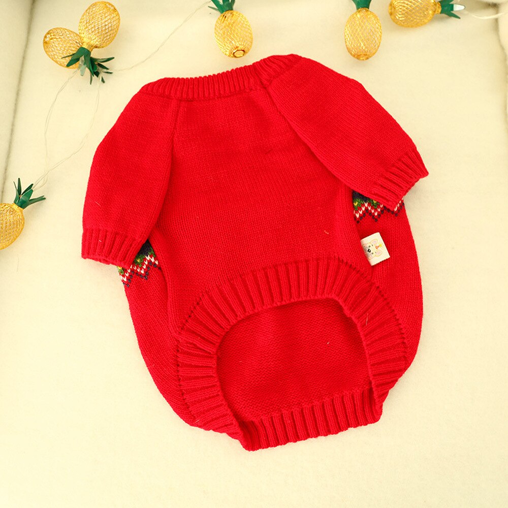 Knitted Pet Santa Claus 
