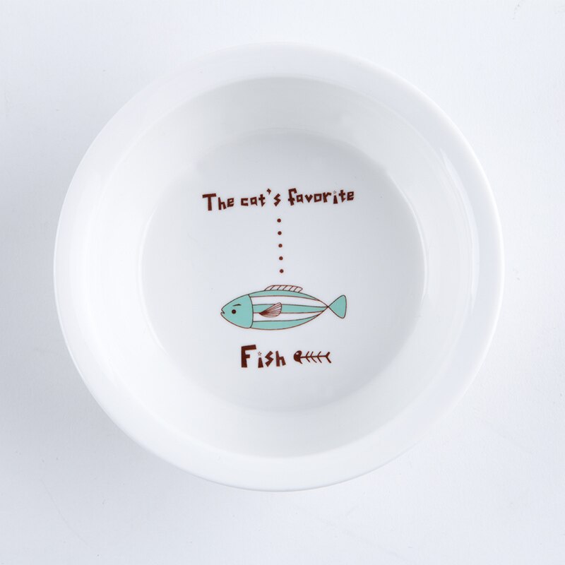 Ceramic Bowl with Kitten Design