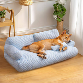 Cama com Resfriamento de Seda Gelada para Pet Lavável e Respirável Sofá-cama para Cão