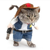 Fantasia Cowboy Xerife para Gatos e Cachorros