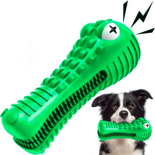 Brinquedo para Cães Jacaré Mordedor Limpa Dente - Pet Croc