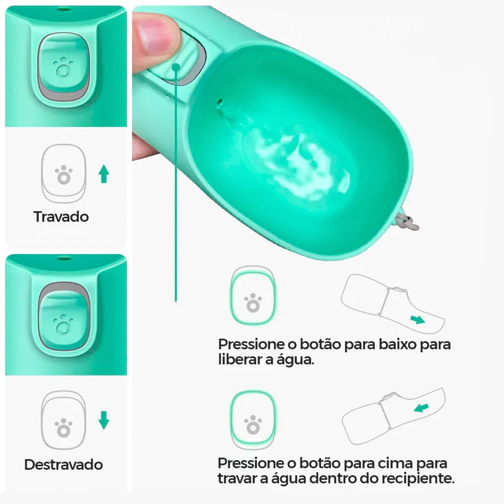 Garrafa de Água Portátil Pet Water