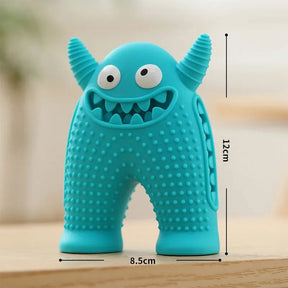 Brinquedo Monstro Morde-Morde Porta-Petiscos e Mordedor