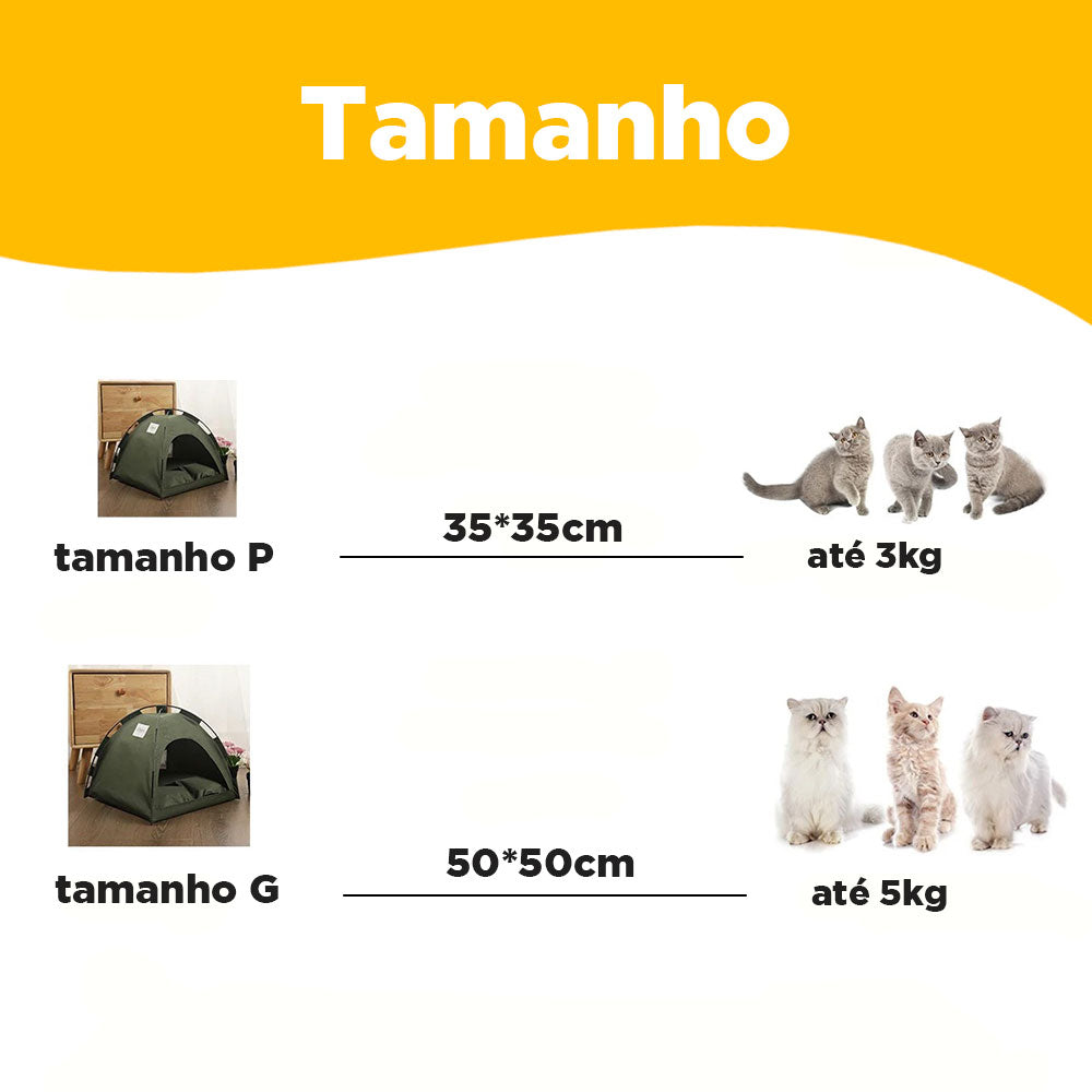 Cama Toca Barraca para Gato