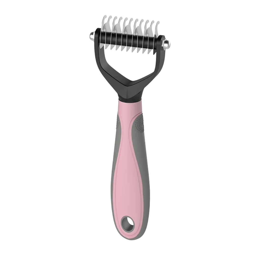 Escova Tira Pelos Descamação Pet Rake para Cães