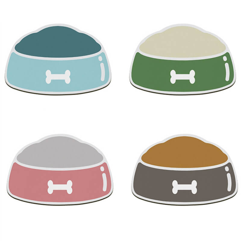 Absorbent, non-slip, quick-drying pet feeding mat.