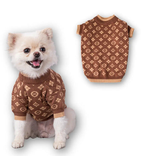 Roupa de Cachorro de Malha Estampada - Pet Croc