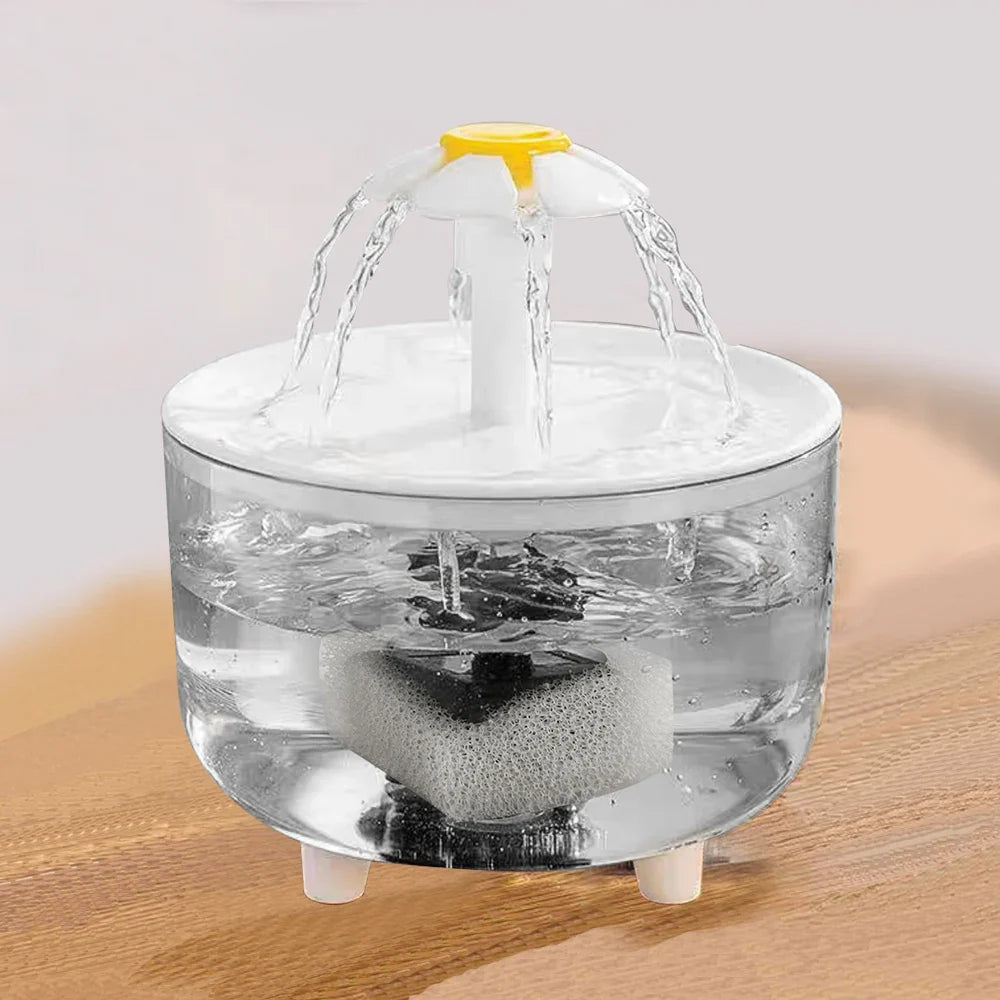 Automatic Water Fountain with Flower Filter
