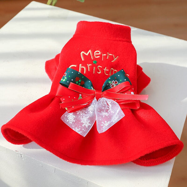 Vestido Merry Christmas para Cachorro e Gato - Pet Croc
