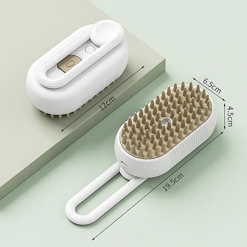 Steam Brush Removes Hair and Blush