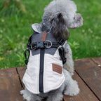 Warm Vest with Rag Collar