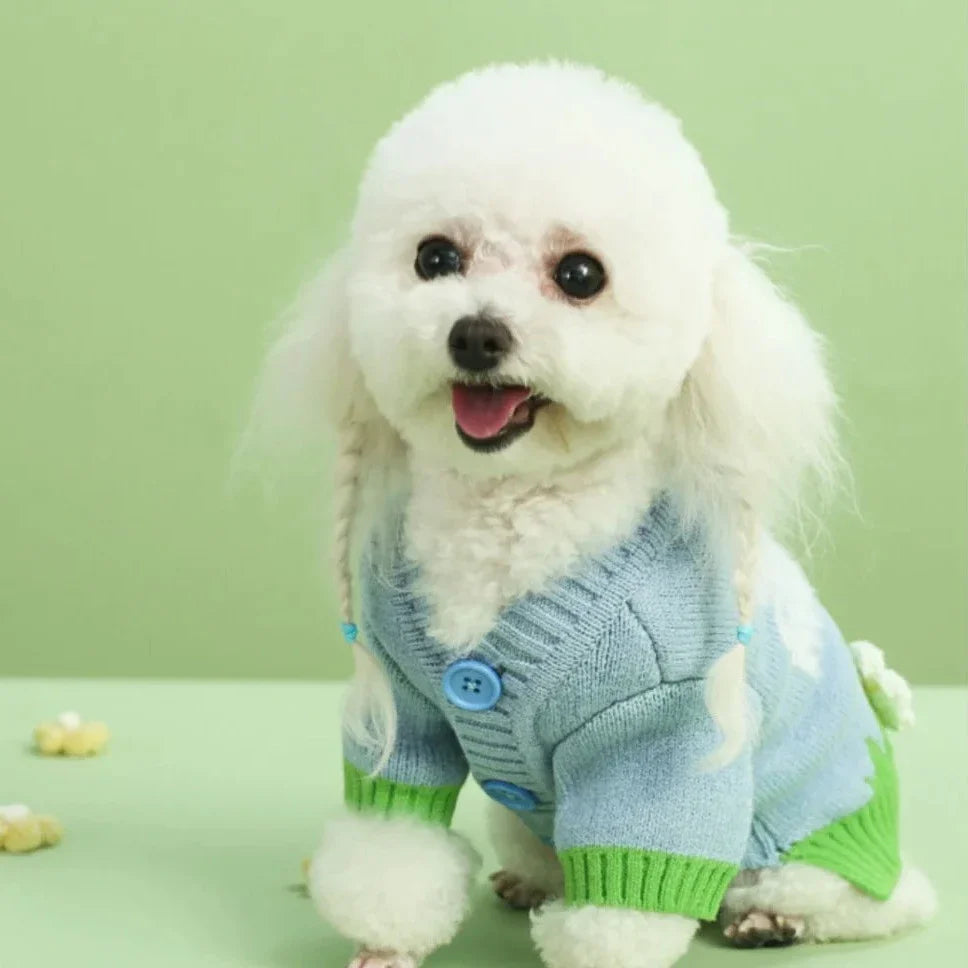 Pet Puck Knitted Cardigan