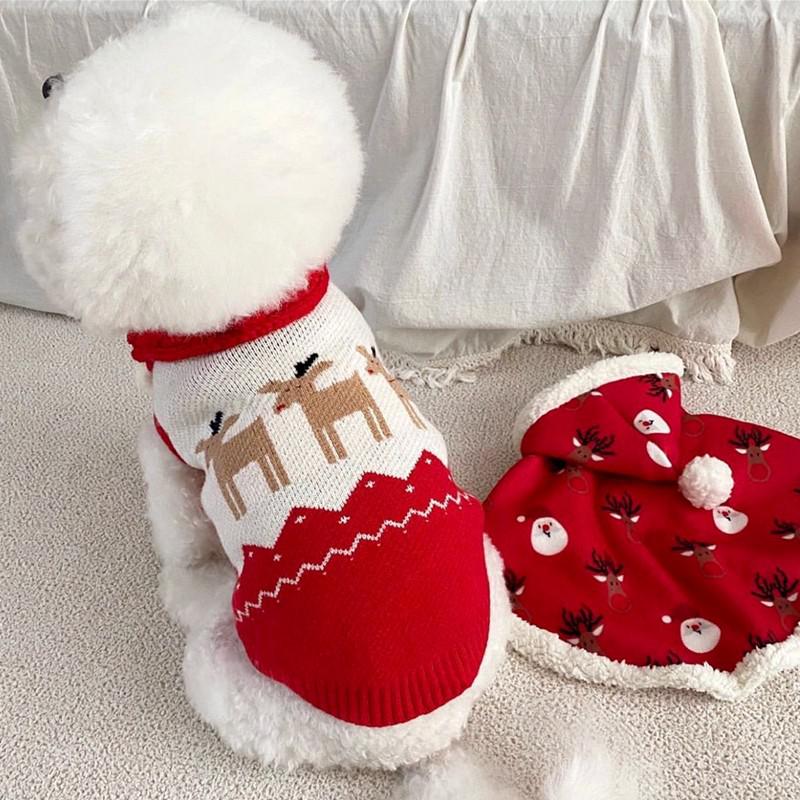 Christmas Knitting with Reindeer 