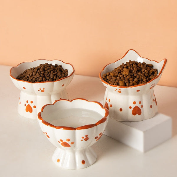 Tigela Cerâmica Pumpkin para Cachorro e Gato - Pet Croc