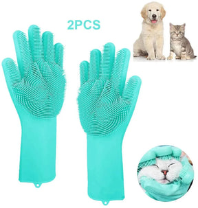 Luva para Banho e Enxague de Pets