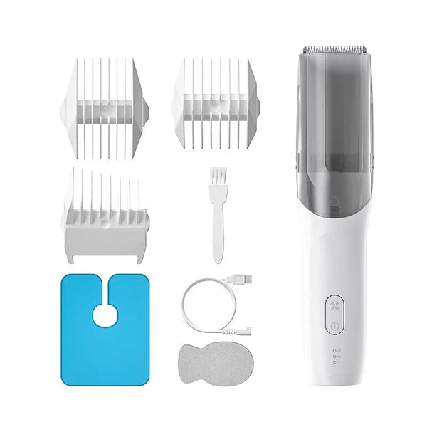 Kit Máquina de Aparar & Aspirar Pelos Pet Houlie - Pet Croc