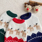 Christmas Knitting with Reindeer 