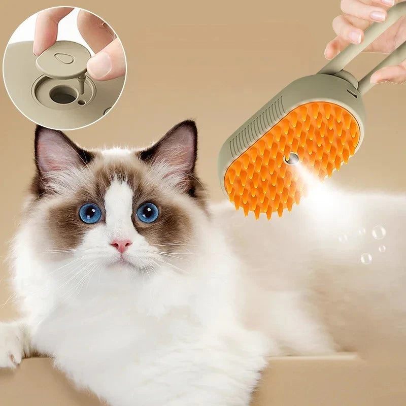 Steam Brush Removes Hair and Blush