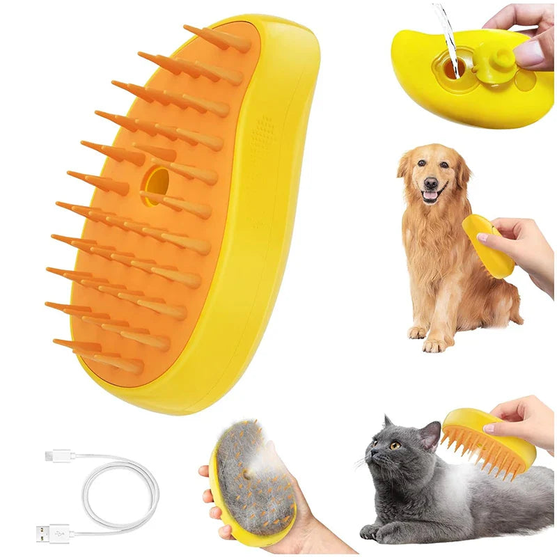 Pet Grows 3-in-1 Steam Brush