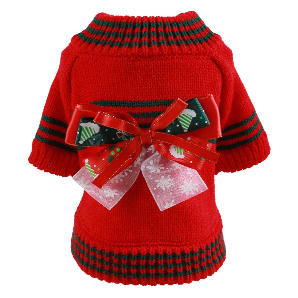 Christmas Knit Bow