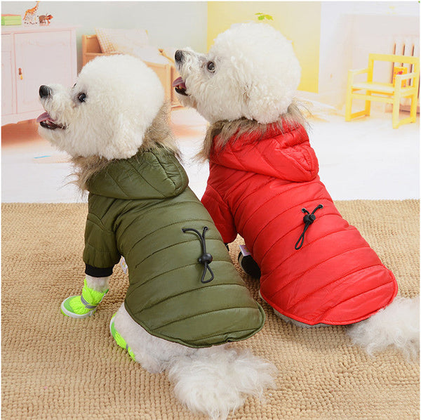 Casaco Inverno Capuz Nevada para Cachorro - Pet Croc