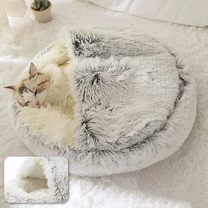 Cama Toca de Pelúcia para Gatos