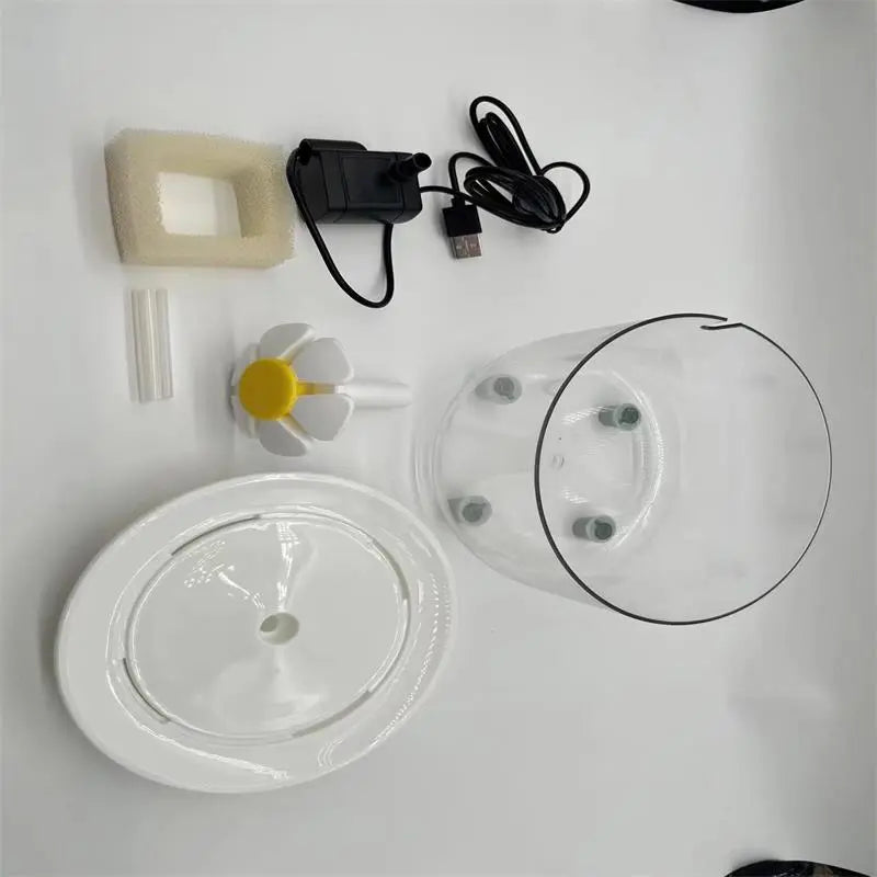 Automatic Water Fountain with Flower Filter