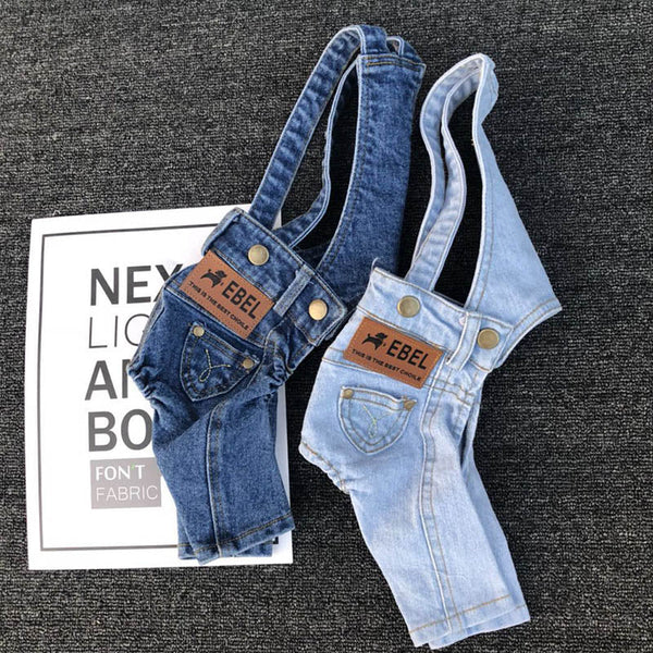 Macacão Jeans Pet Skelt - Pet Croc