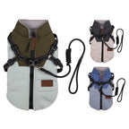 Warm Vest with Rag Collar