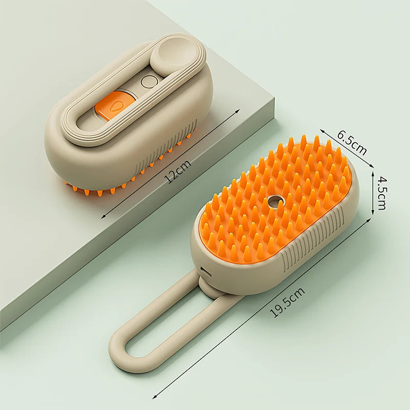 Steam Brush Removes Hair and Blush