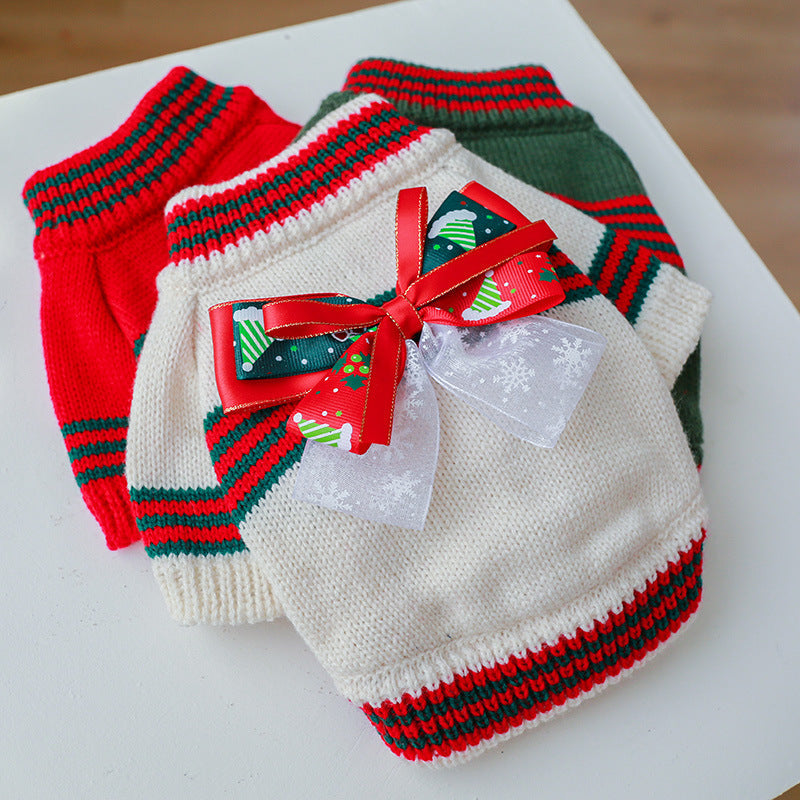 Christmas Knit Bow