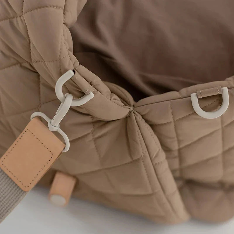 Quilted Pet Carrier Bag for Dogs and Cats