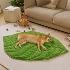 Tapete de pelúcia lavável em forma de folha para cães - The Leaf Collector