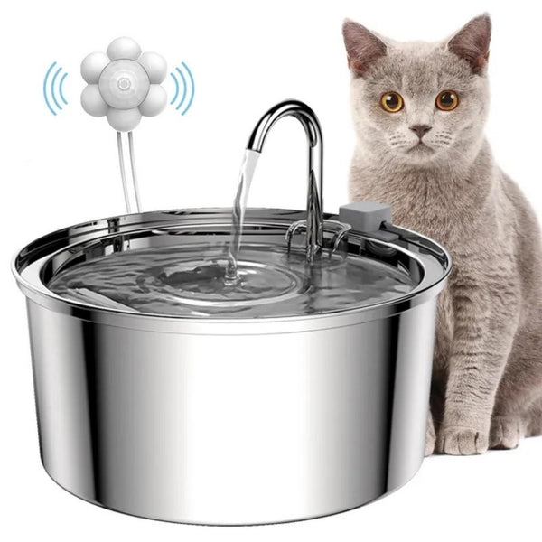 Bebedouro Inoxidável e Fonte para Gatos com Filtro Tripla - Pet Croc